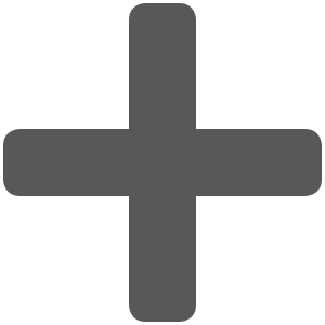 Grey icon of a plus sign